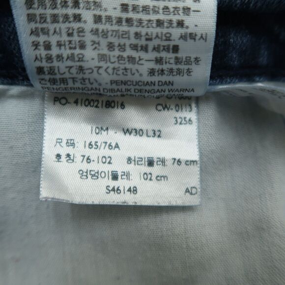 Levi's 505 Jeans Women's Size 10 Blue Mid-Rise Straight Denim 31" Inseam Stretch - Picture 11 of 16